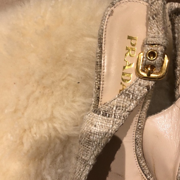 Prada weaved fabric wedge. Size 6. - Picture 5 of 5